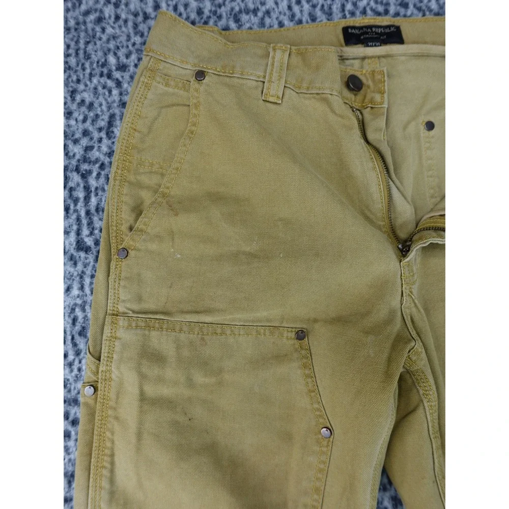 Banana Republic Carpenter Pant Mens‎ 31x30 Beige Double Knee Straight 409616